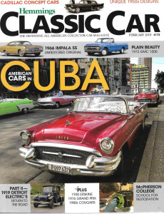 HEMMINGS CLASSIC CAR 2019 FEB - '66 IMPALLA SS, '72 GMC 1500,'19 ELECTRIC PT II